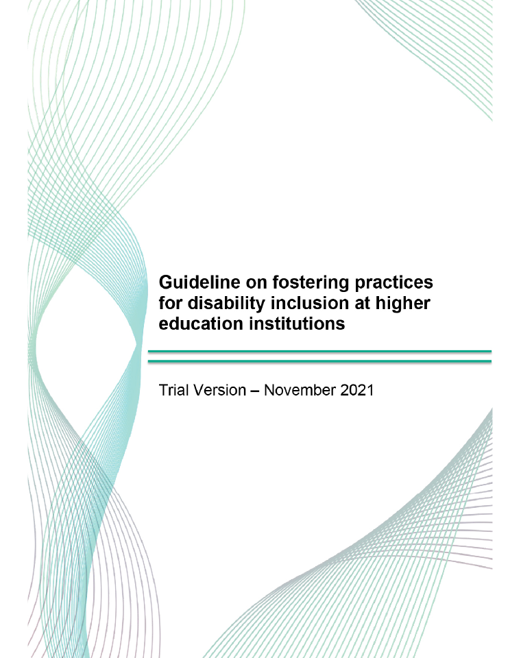 Guideline on fostering practices for disability inclusion at higher education institutions
